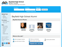 Tablet Screenshot of bayfieldhighschool.org